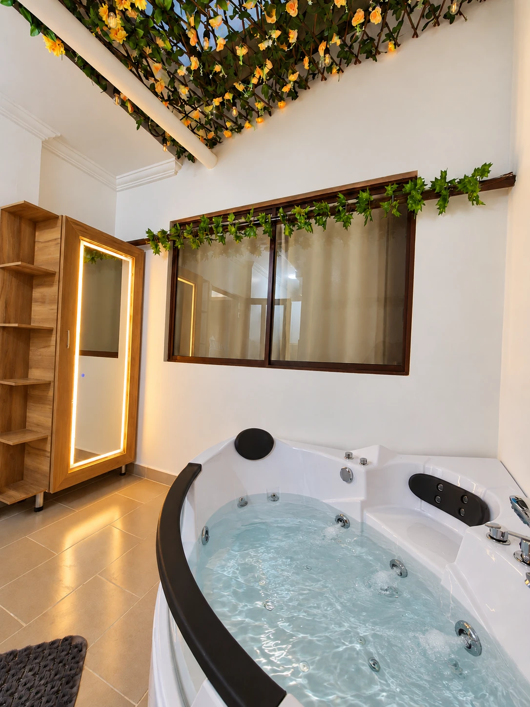 Jacuzzi privado del Departamento 01 de BAGU