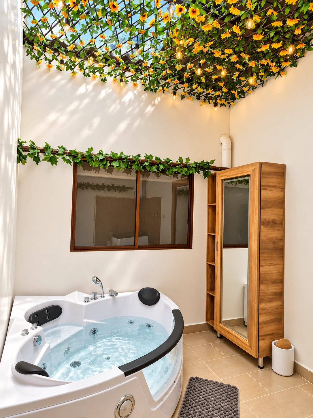 Jacuzzi privado del Departamento 02 de BAGU